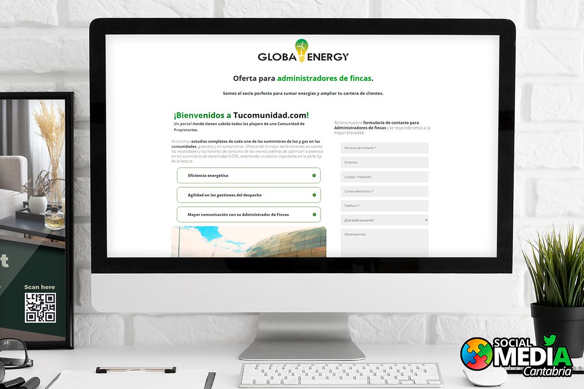 En este momento estás viendo Diseño Landing Page Globaenergy