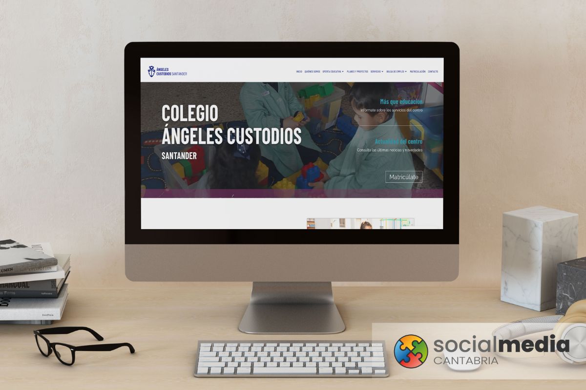 Lee más sobre el artículo Diseño Web Angeles Custodios Santander