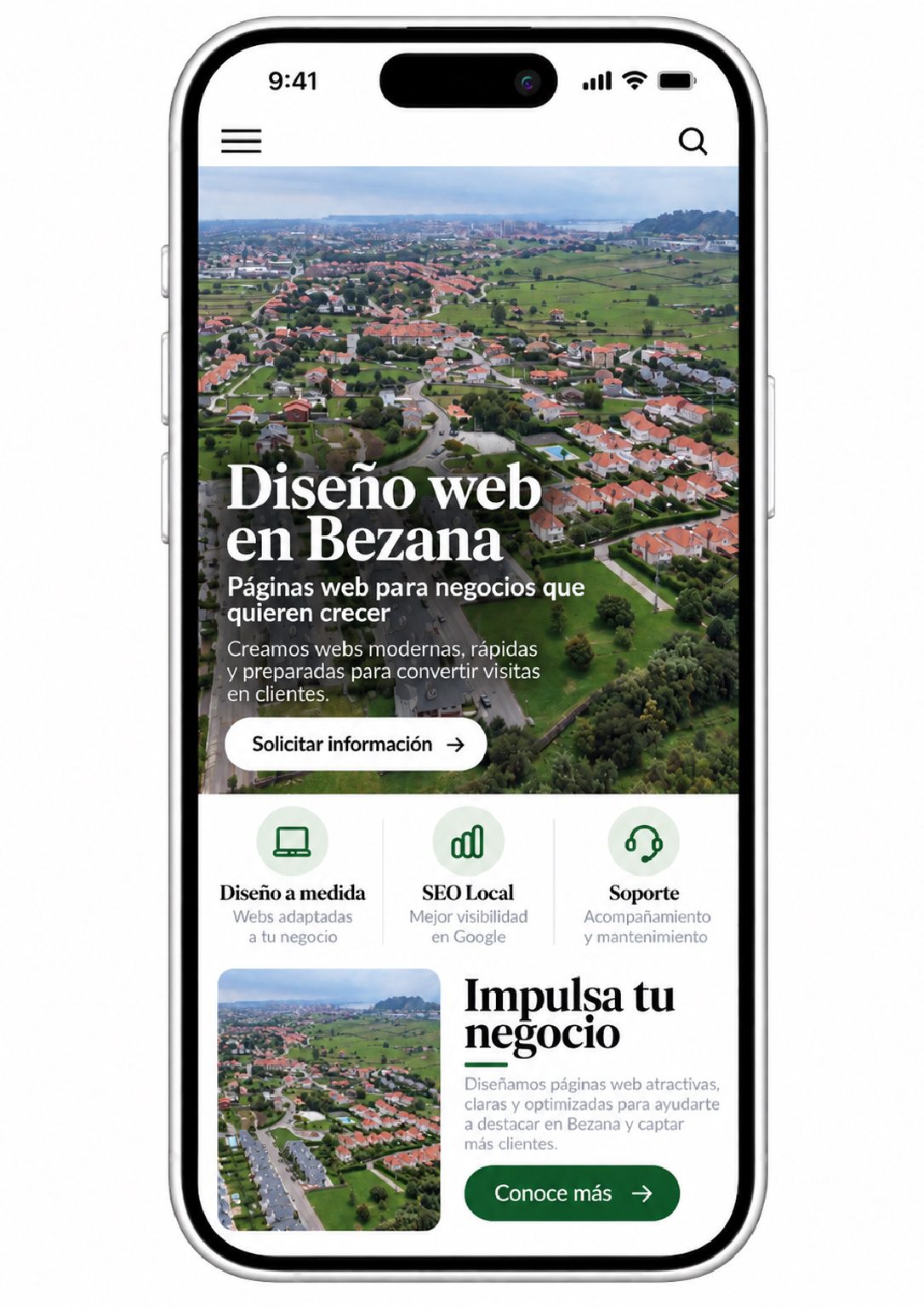 diseño de paginas web en bezana