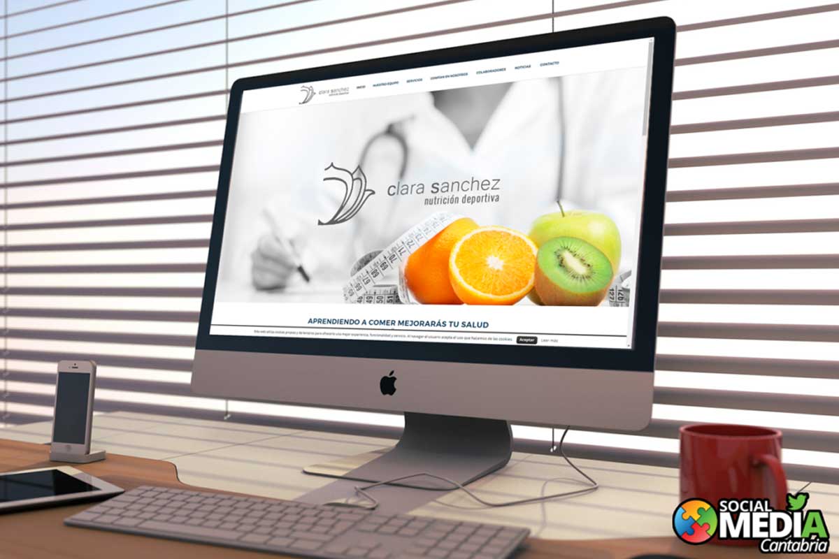 Lee más sobre el artículo Diseño Web Clara Sánchez Nutricionista